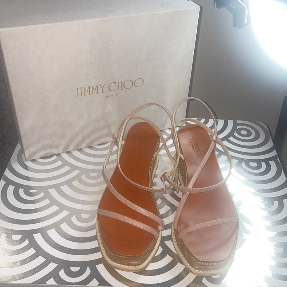 Jimmy Choo leather sandal